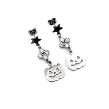 Load image into Gallery viewer, Silver Halloween Earrings
