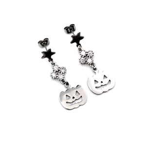 Silver Halloween Earrings