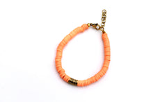 Load image into Gallery viewer, Orange Heishi Bracelet
