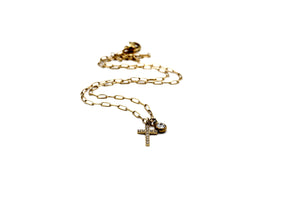 Rhinestone Cross Necklace