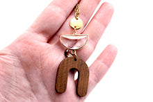 Load image into Gallery viewer, Wood Arch Pendant Necklace
