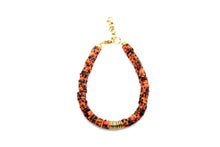 Load image into Gallery viewer, Orange Black Bracelet
