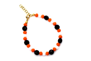 Orange Black White Bracelet