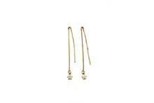 Load image into Gallery viewer, Gold Star Threader Earrings
