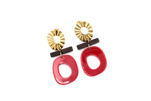 Load image into Gallery viewer, Red Acrylic Earrings
