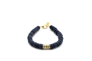 Navy Heishi Bracelet