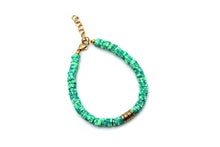 Load image into Gallery viewer, Green and Gold Bracelet
