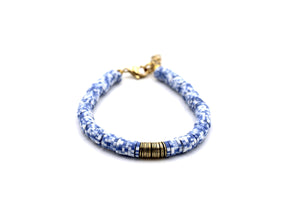 Blue and White Bracelet