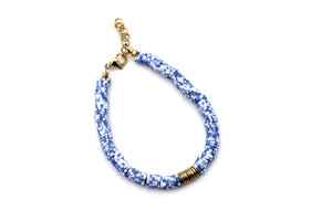 Blue and White Bracelet