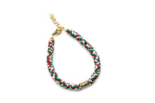 Load image into Gallery viewer, Red and Green Bracelet
