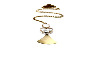 Long Gold Pendant Necklace