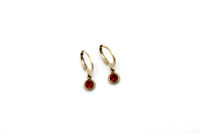 Load image into Gallery viewer, Red Lever Back Earrings
