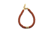 Load image into Gallery viewer, Burnt Sienna Heishi Bracelet
