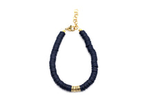 Load image into Gallery viewer, Navy Heishi Bracelet
