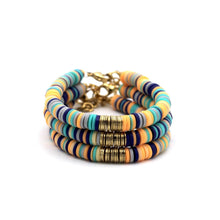 Load image into Gallery viewer, Orange and Turquoise Bracelet
