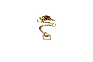 Square Charm Necklace
