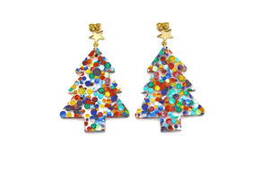 Colorful Christmas Earrings