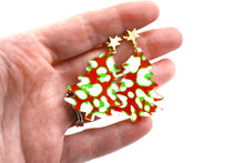 Load image into Gallery viewer, Christmas Tree Dangle Earrings

