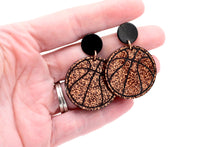 Load image into Gallery viewer, Glitter Basketball Dangles
