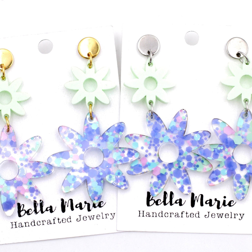 Pastel Flower Earrings