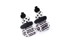 Load image into Gallery viewer, Black White Earrings
