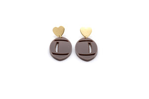 Football Dangle Earrings