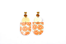 Load image into Gallery viewer, Orange Fruit Earrings
