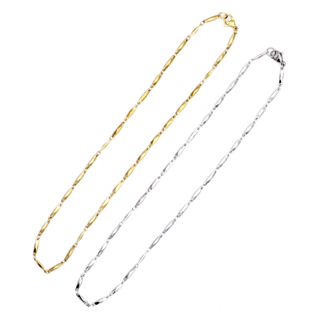 Bar Chain Layering Necklaces