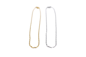 Flat Link Dapped Layering Necklaces