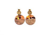 Load image into Gallery viewer, Orange Fleck Earrings
