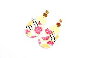 Pink Citrus Earrings