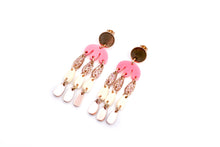 Load image into Gallery viewer, Pink Glitter Earrings
