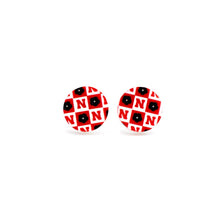 Load image into Gallery viewer, Retro Huskers Stud Earrings

