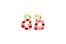 Load image into Gallery viewer, Retro Huskers Dangle Earrings
