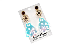 Floral Ghost Earrings