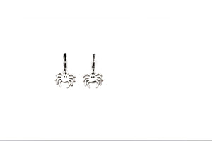 Silver Spider Earrings