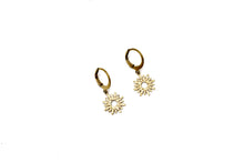 Load image into Gallery viewer, Sun Leverback Earrings
