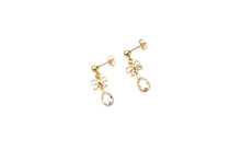 Load image into Gallery viewer, Dainty Gold Bow Earrings
