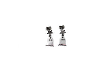 Load image into Gallery viewer, Silver Ghost Earrings

