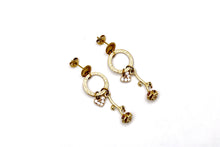 Load image into Gallery viewer, Gold Rose Earrings
