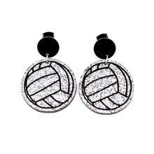Load image into Gallery viewer, Glitter Volleyball Dangles
