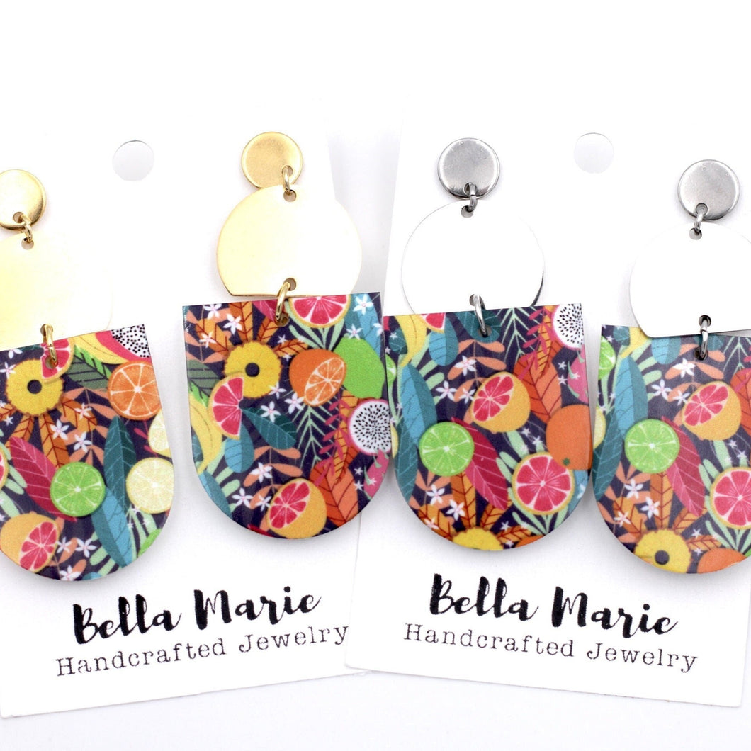 Colorful Fruit Earrings