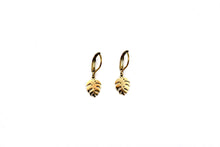Load image into Gallery viewer, Tiny Monstera Earrings

