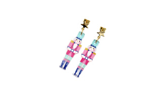 Pink Nutcracker Earrings