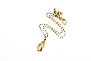 Gold Corn Necklace