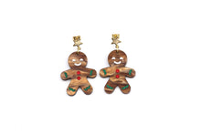 Load image into Gallery viewer, Gingerbread Acrylic Earrings
