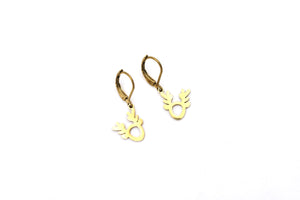 Simple Reindeer Earrings