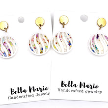 Load image into Gallery viewer, Colorful Christmas Ornament Earrings
