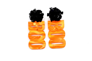 Orange Boo Earrings