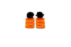 Orange Boo Earrings